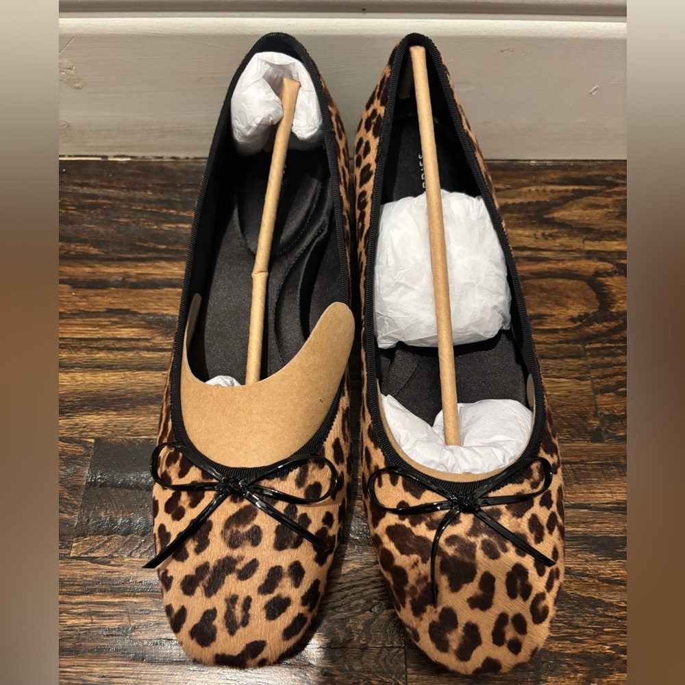 Birdies The Hummingbird 30 Heels- Leopard Calf Hair Print- Size 10- Retails $205 - Picture 4 of 7